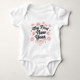My First New Year 2026 Baby Cute New Year outfit Baby Strampler