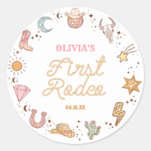 My First Rodeo Disco Cowgirl 1. Geburtstag Party