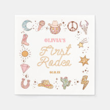 My First Rodeo Disco Cowgirl 1. Geburtstag Party
