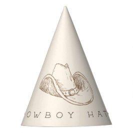 My First Rodeo Western Birthday Cowboy Party Hat Partyhütchen