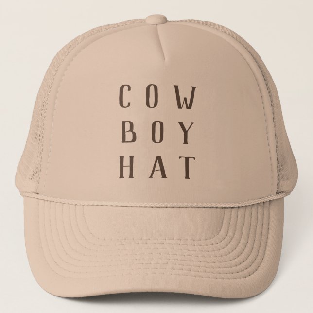 My First Rodeo Western Birthday Cowboy Party Hat Truckerkappe (Vorderseite)