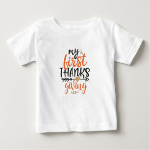 My First Thanksgiving Baby T-shirt