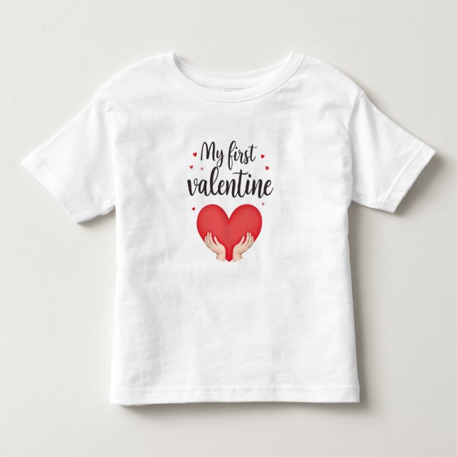  My First Valentine toddler T-Shirt cute heart (Vorderseite)