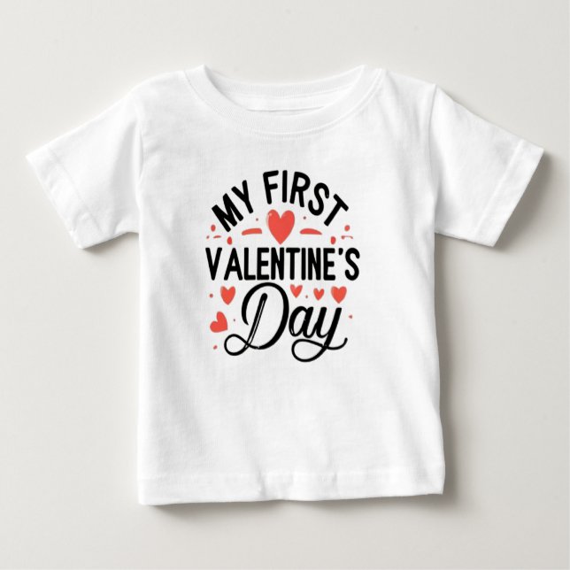 My first Valentine's Day Baby T-shirt (Vorderseite)