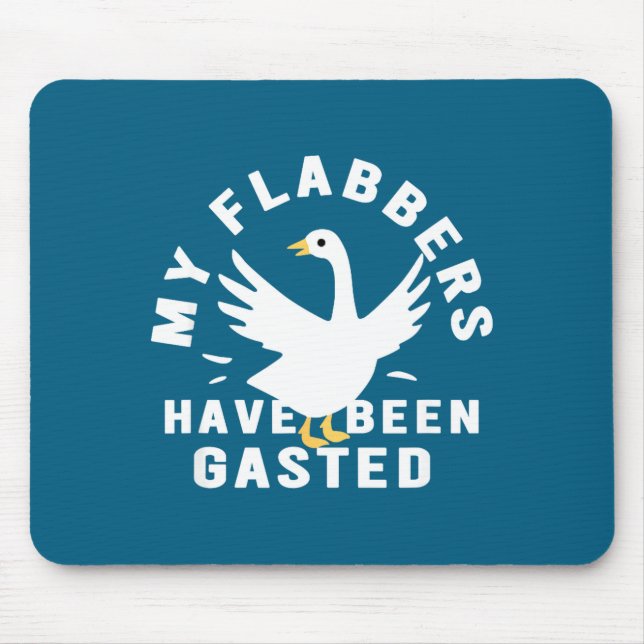 My Flabbers Have Been Gasted Distressed Retro Funn Mousepad (Vorne)