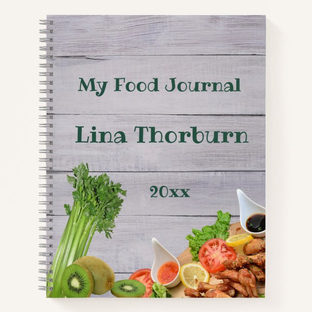 My Food Journal bearbeiten Notizbuch (Vorderseite)