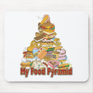 My Food Pyramide ~ Junk Food Snacks Mousepad