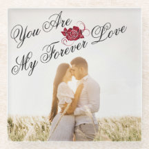 "My Forever Love" Rote Rose Einzigartiges elegante