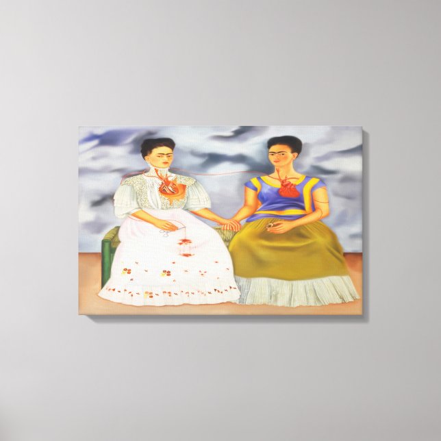 My Frida Series: Two Fridas Leinwanddruck (Vorderseite)