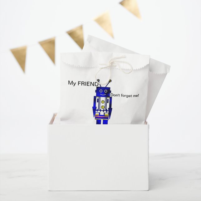 "My FRIEND" Robot Fevor Bags Geschenktütchen (Party)
