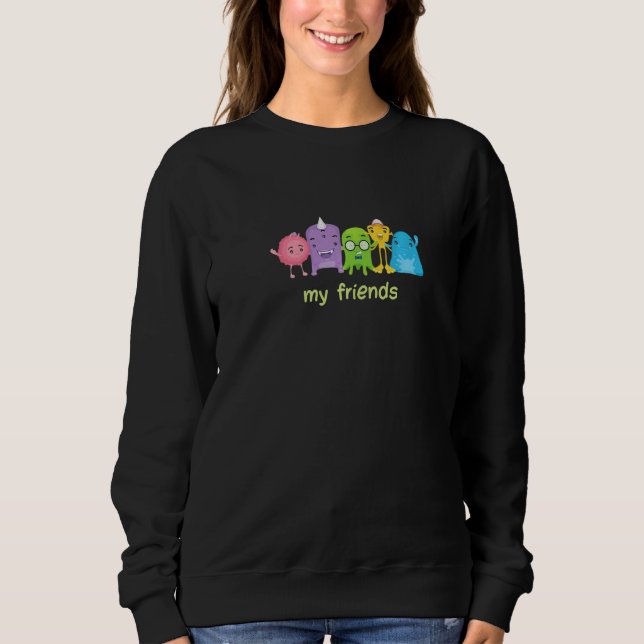 My Friends Funny Friends Premium Sweatshirt (Vorderseite)