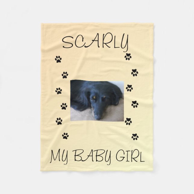 My Fur Babies Peach Glow Fleecedecke (Vorderseite)