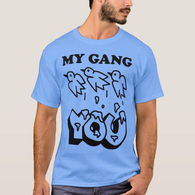 MY GANG vs YOU retro T-Shirt (Vorderseite)