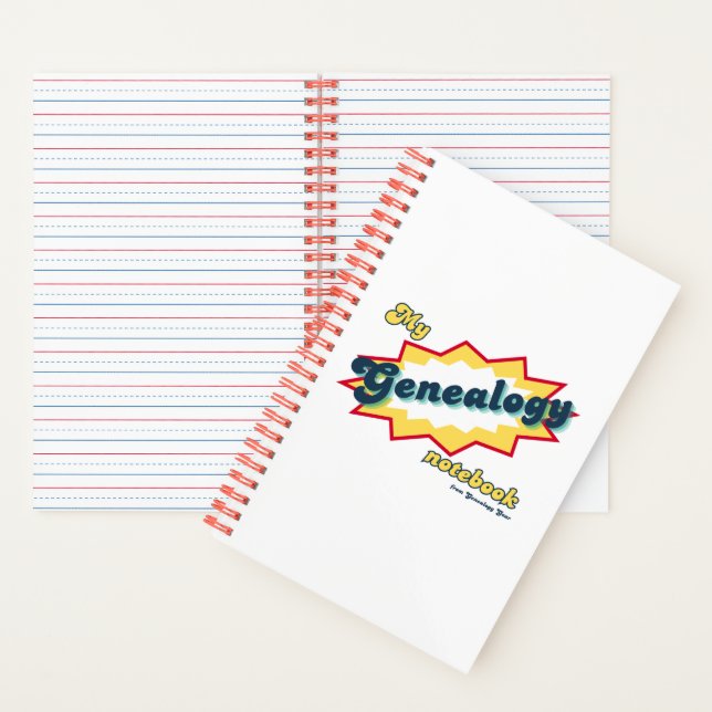 My Genealogy Notebook (lined pages) Notizbuch (Innen)