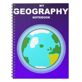 My Geography Notebook Globe Journal Notizblock