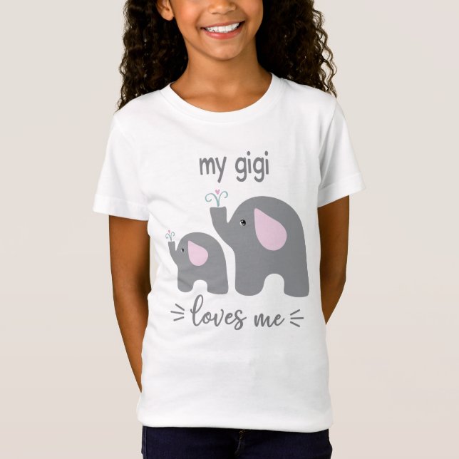 My Gigi Lieben Me - Elefantes Shirt für Kinder (Vorderseite)