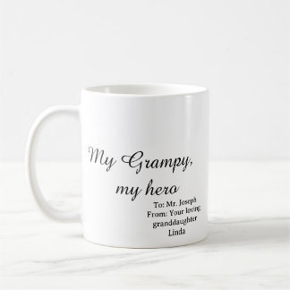 My Grampy My Hero Grandpa Coffee Mug Kaffeetasse