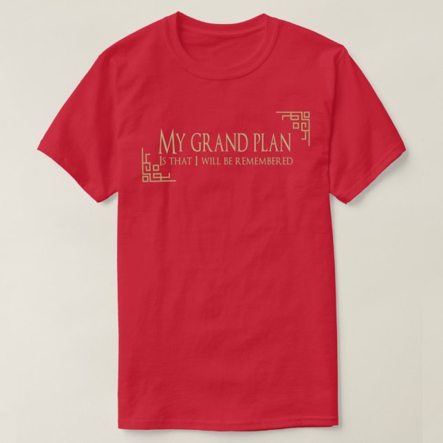 My Grand Plan From PJO Musical T-Shirt (Design vorne)