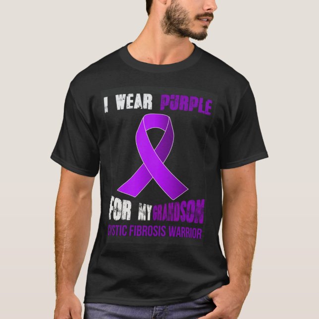 MY GRANDSON  MY CYSTIC FIBROSIS WARRIOR T-Shirt (Vorderseite)