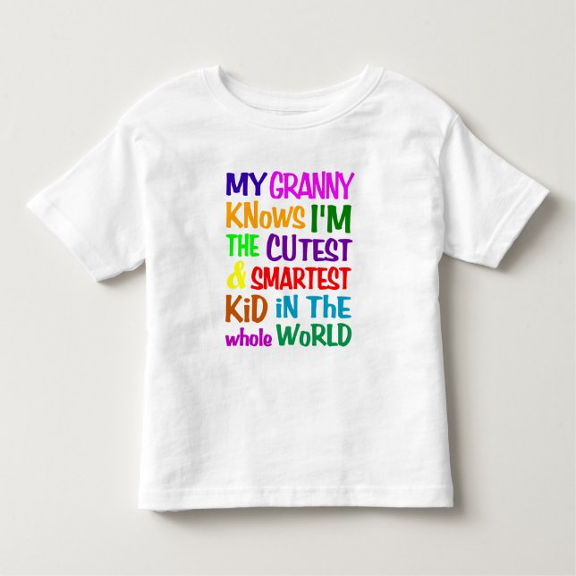 My Granny Knows Shirt - wählen Sie Stil (Vorderseite)