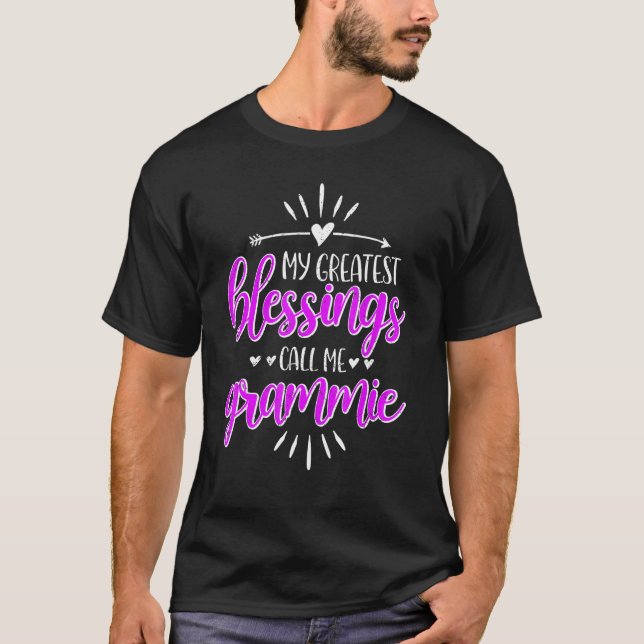 My Greatest Blessings Call Me Memaw Grammie T-Shirt (Vorderseite)