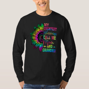My Greatest Blessingscall Me Mom And Grandma Leopa T-Shirt