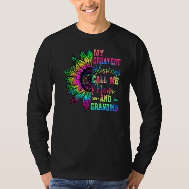 My Greatest Blessingscall Me Mom And Grandma Leopa T-Shirt (Vorderseite)