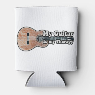 My guitar is my therapy. vintage brown guitar dosenkühler