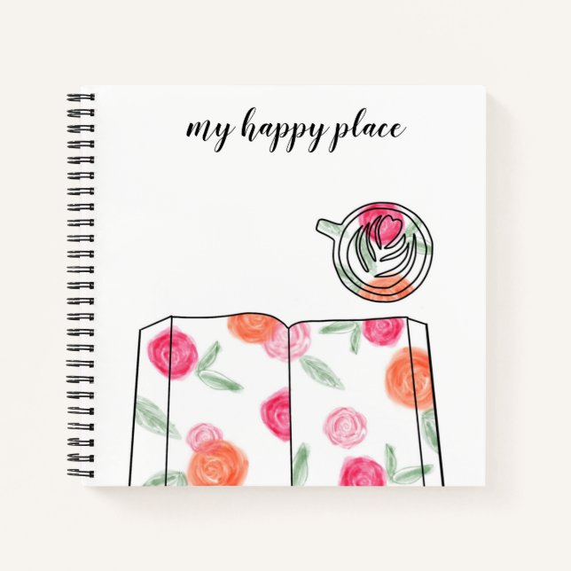 my happy place Journal Notizbuch (Vorderseite)