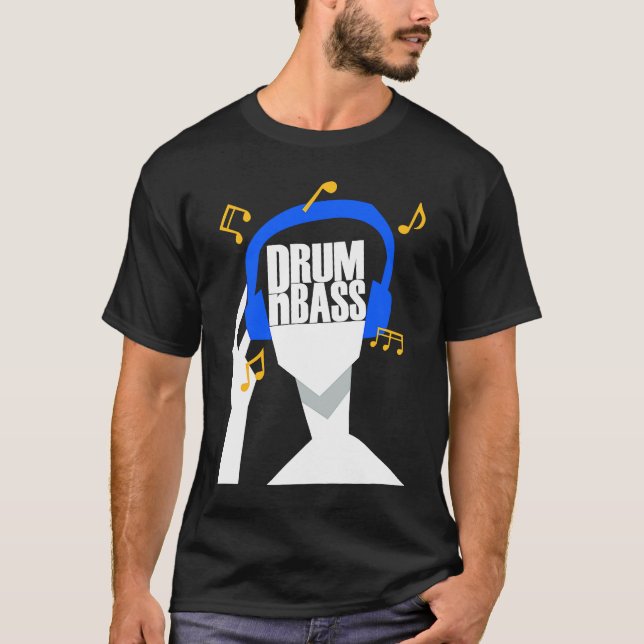 My headphones plays only Drum and Bass or DRUMnBAS T-Shirt (Vorderseite)