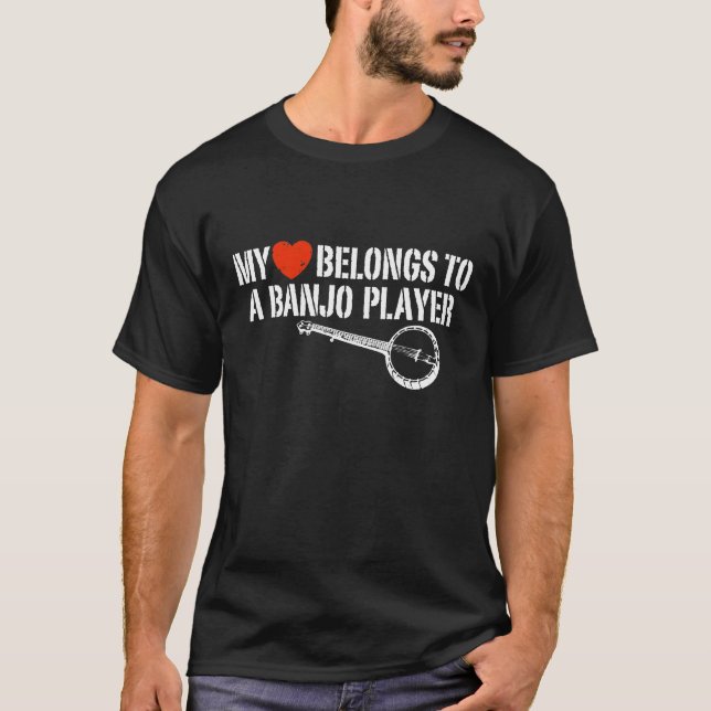 My Heart Banjo Player T-Shirt (Vorderseite)
