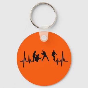 My Heart Beats For Baseball Keychain Schlüsselanhänger