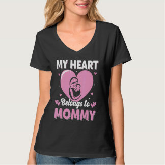 My Heart Belongs to Mommy Womens T-Shirt