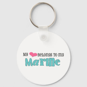 My heart belongs to my marine schlüsselanhänger