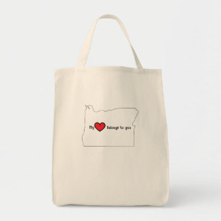 My Heart belongs to you Oregon canvas bag Tragetasche