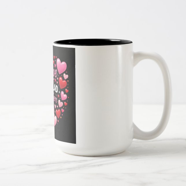 My Heart Is Forever Yours Valentine Love Zweifarbige Tasse (Rechts)
