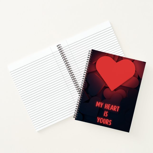 My Heart Is Yours Notebook Notizbuch (Innenseite)