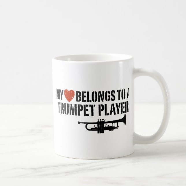 My Heart Trumpet Player Tasse (Rechts)