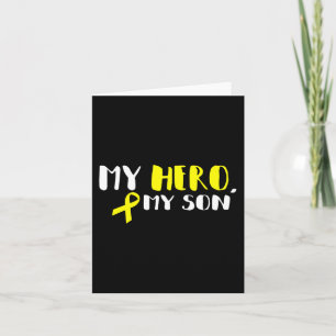 My Held My Son - Gold Ribbon Kinderkrebs im Krieg Karte