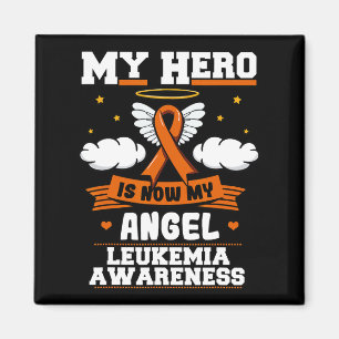 My Hero Is Now My Angel Leukemia Green Ribbon Clou Magnet