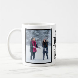 My Hero My Mom Bold Personalized 2 Photo Kaffeetasse