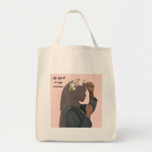My Hijab is my Crown Tote Tragetasche