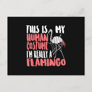 My Human Costume Im Really A Flamingo Mummy Cute Postkarte