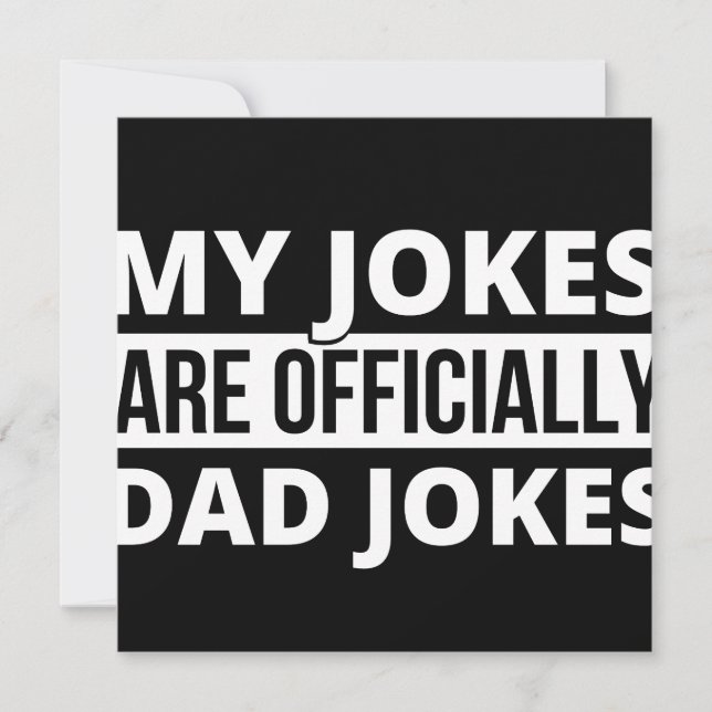 my jokes are dad jokes save the date (Vorderseite)
