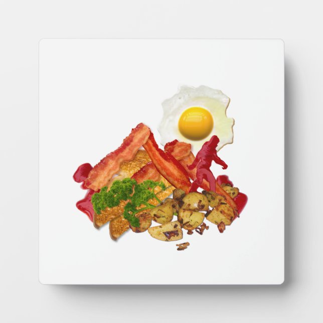 My Ketschup Gone Squatchin for Bacon Breakfast Fotoplatte (Vorderseite)