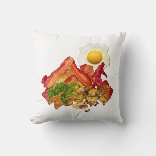 My Ketschup Gone Squatchin for Bacon Breakfast Kissen (Vorderseite)