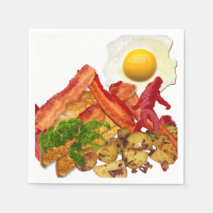 My Ketschup Gone Squatchin for Bacon Breakfast Serviette