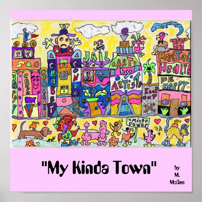 "My Kinda Town" Poster (Vorne)