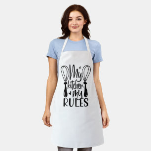 My Kitchen My Rules - Funny Quotes Schürze