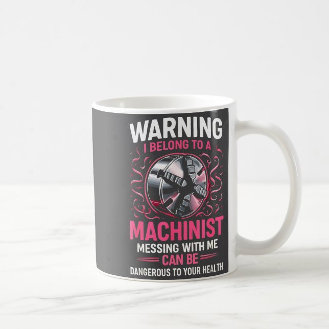 My Knight In Machinist Wife Girlfriend Funny Anniv Kaffeetasse (Rechts)